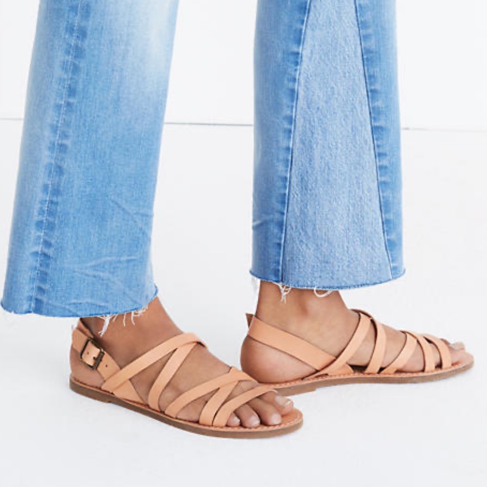 Madewell Brown Boardwalk Multi-strap Sandal